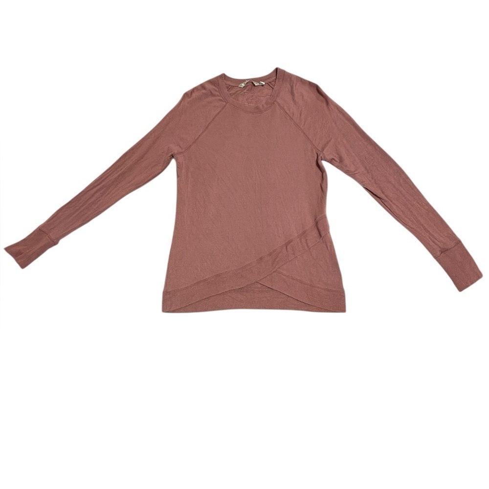 Athleta Pink Asymmetrical Sweatshirt Hoodie
